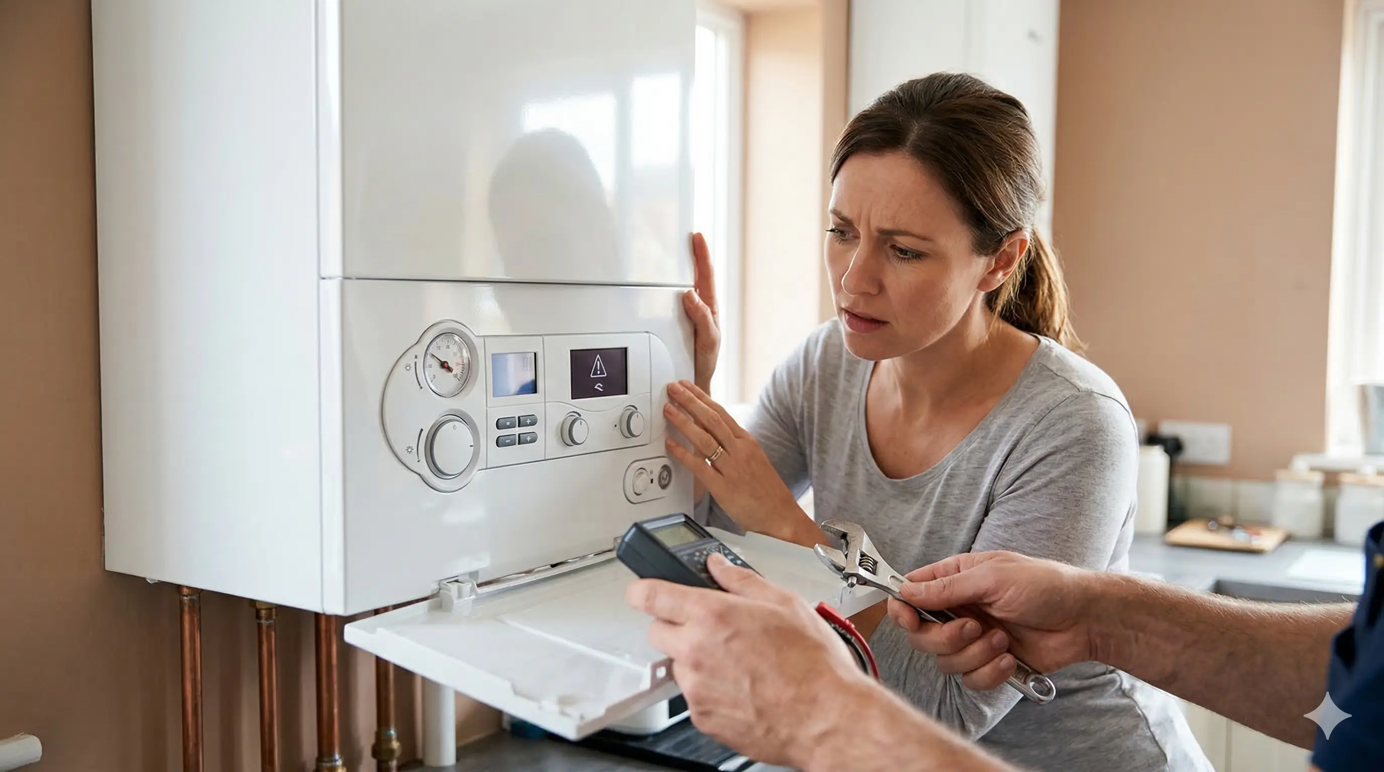 Kombi arızası tespiti ve doğalgaz tesisat onarımı
